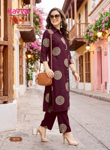 Kavya naisha vol-5 coord set wholesale clothing website